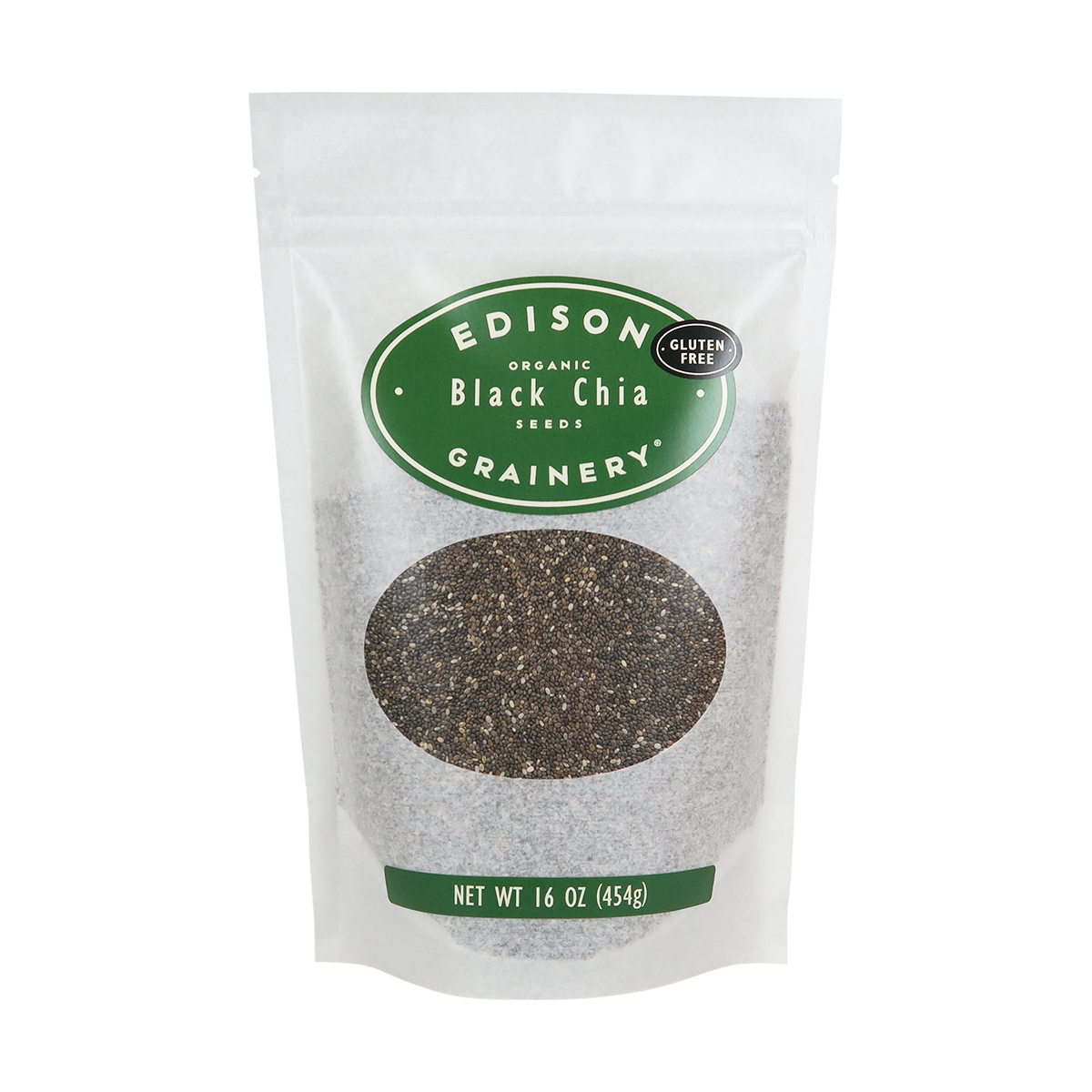 Black Chia Seeds Organic Gluten Free Edison Grainery 0660