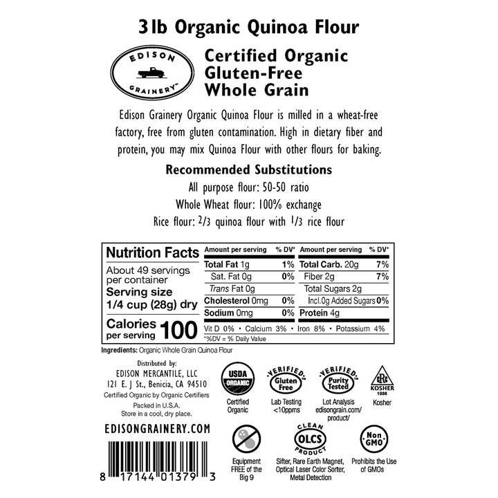 Organic, Gluten-Free Quinoa Flour
